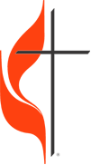 cross and flame logo